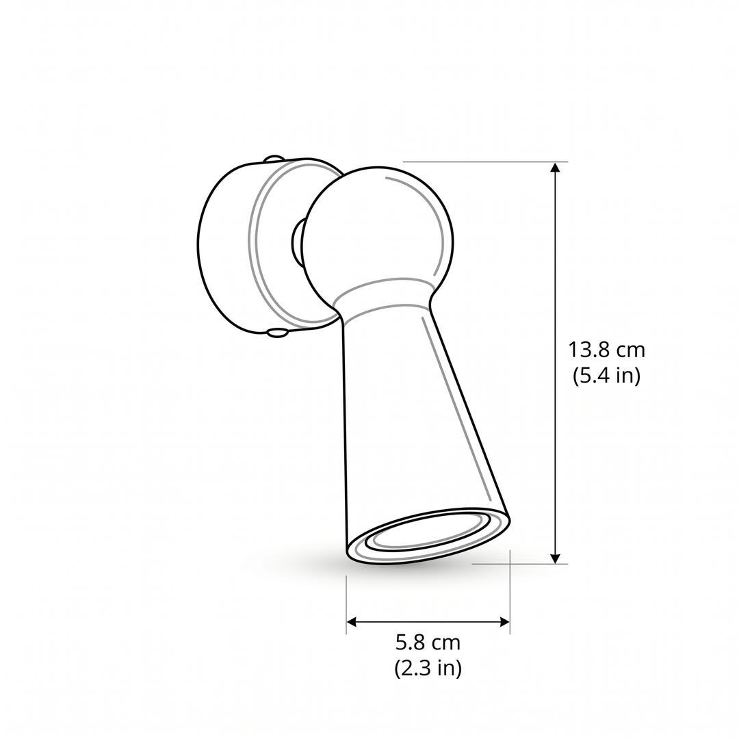 Lumenorth Lever Chrome Swing Arm Lamp