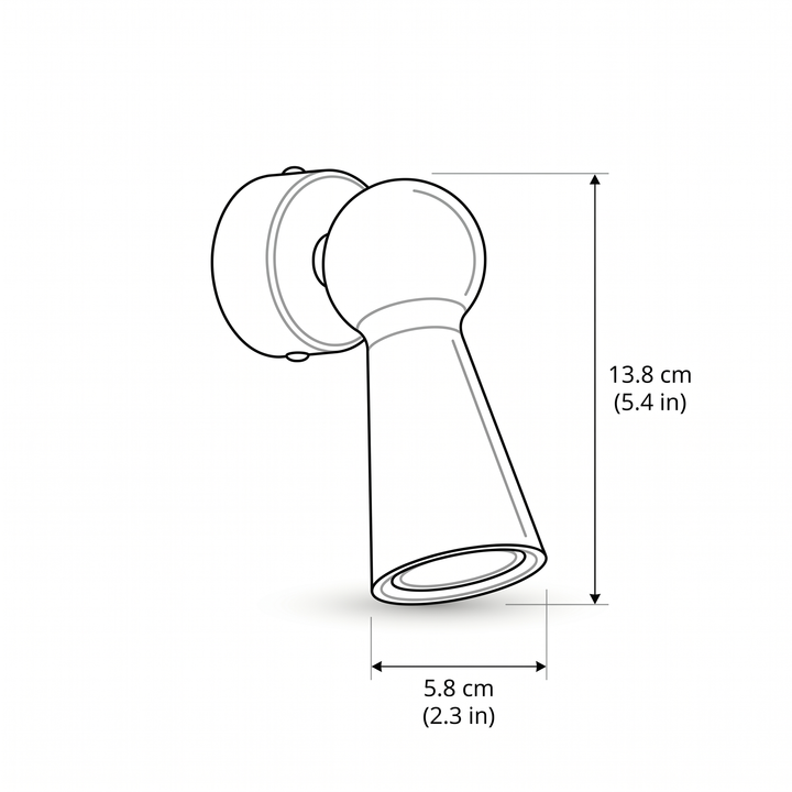 Lumenorth Lever Chrome Swing Arm Lamp