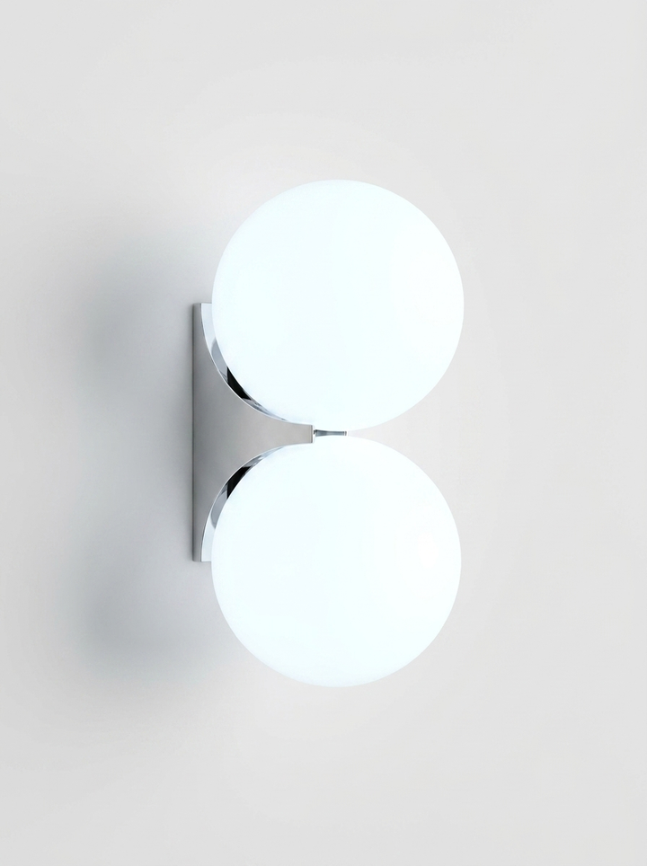 Lumenorth Orb Glass Bedside Wall Sconce