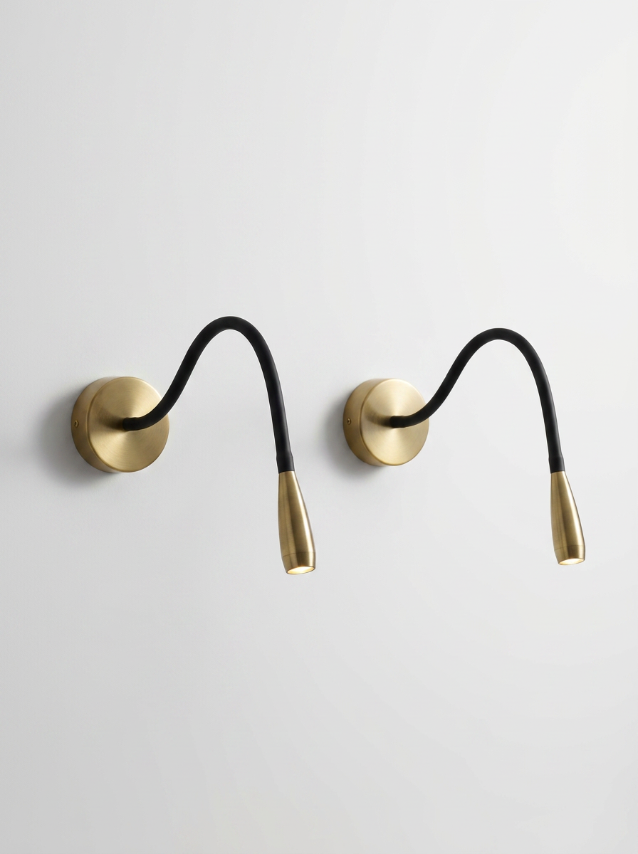 Lumenorth Thread Slim Copper Wall Sconce