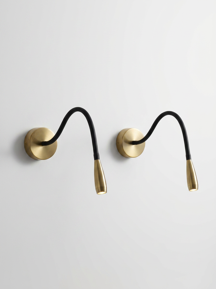 Lumenorth Thread Slim Copper Wall Sconce
