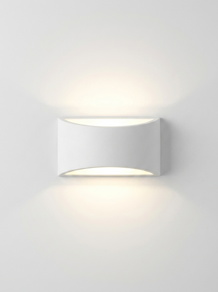 Lumenorth Alabaster Plaster Wall Sconce