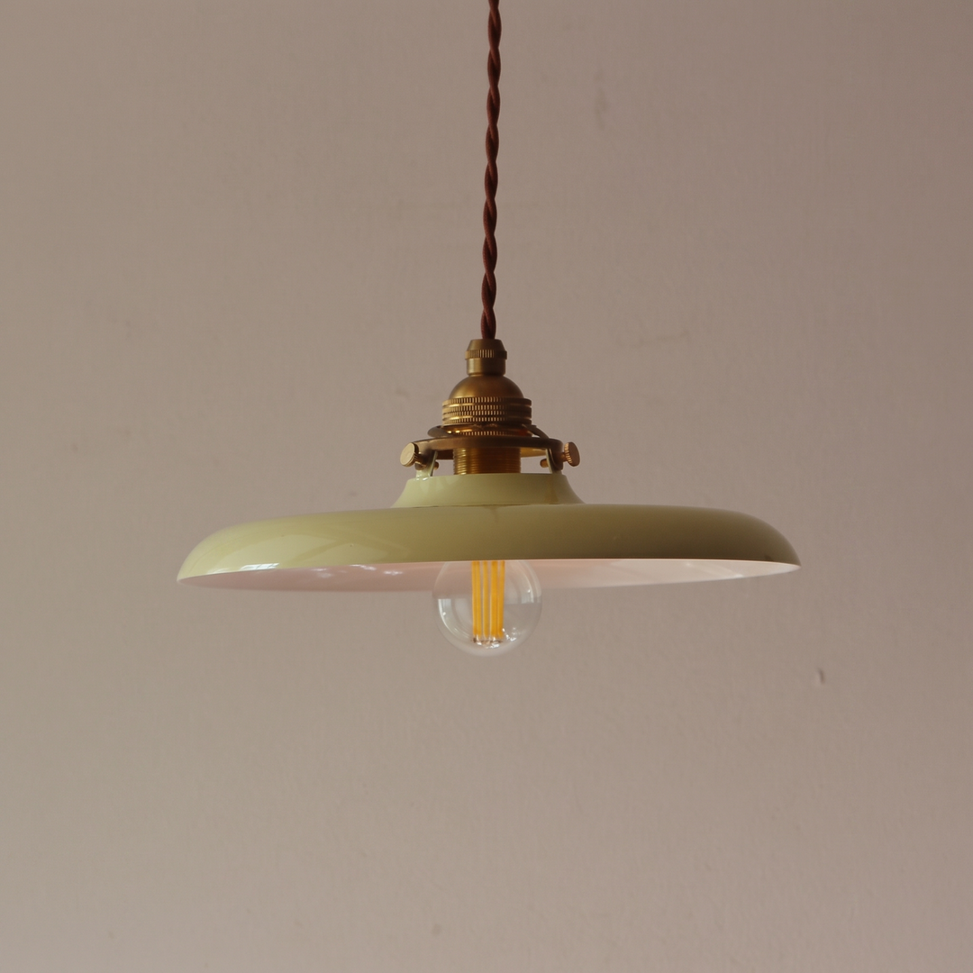 Lumenorth Patina Brass Bowl Pendant