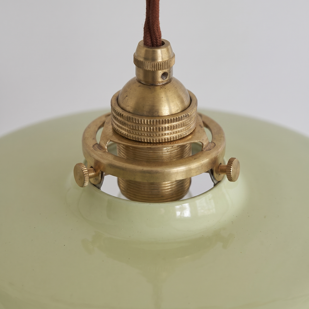 Lumenorth Patina Brass Bowl Pendant