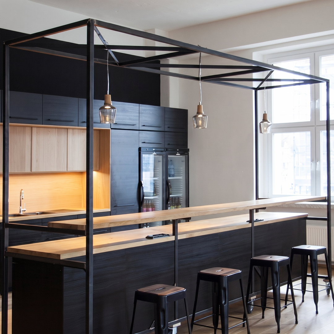 Lumenorth Timber Wood &amp; Glass Pendant
