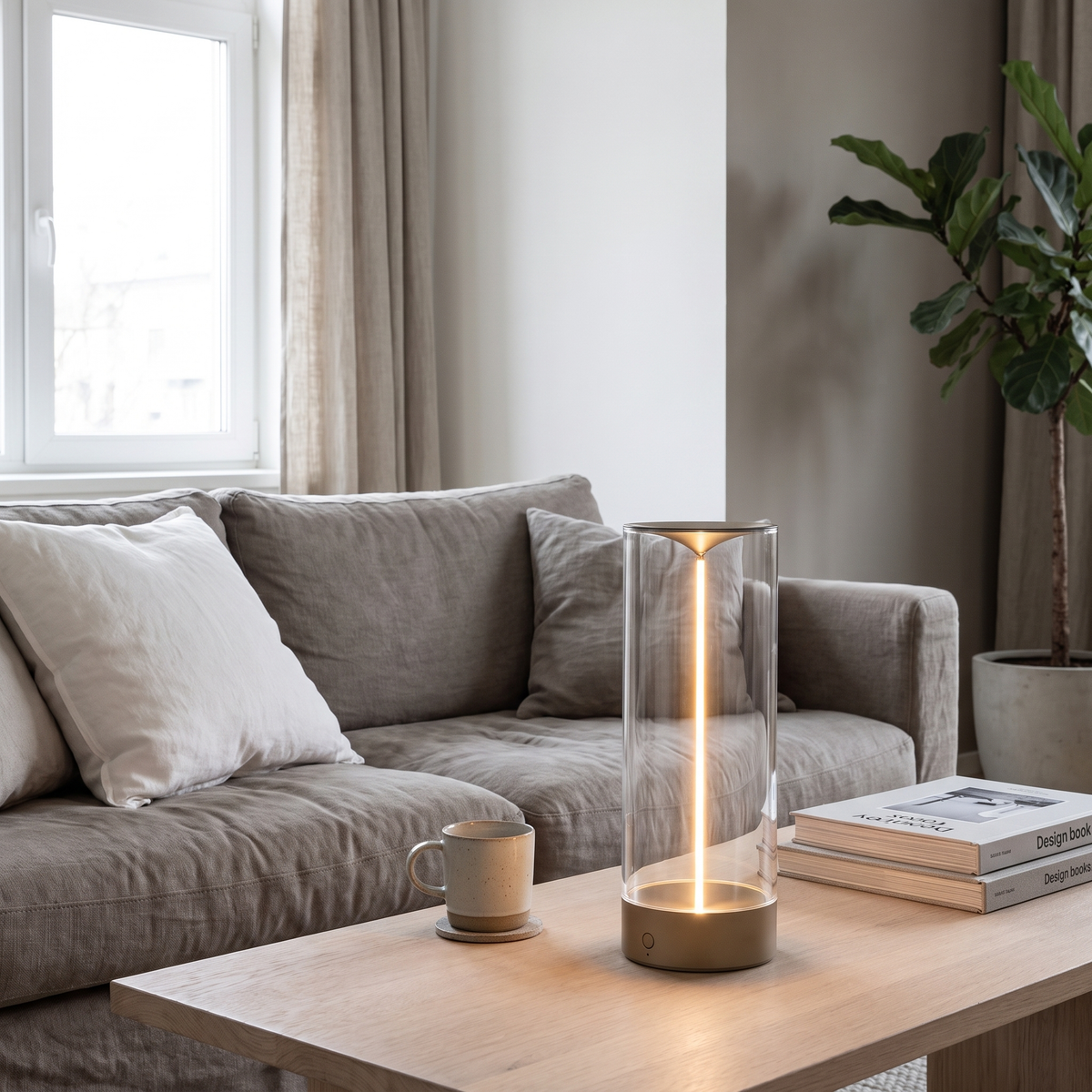 Beacon cordless table lamp in a Scandinavian interior