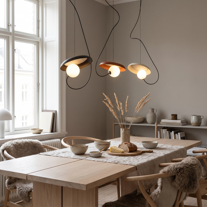 Cove Scandinavian pendant light in a Nordic interior