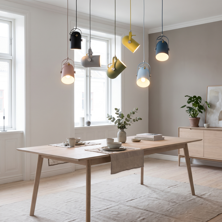 Hue Nordic pendant light in a Scandinavian interior