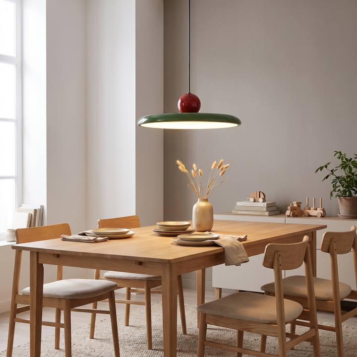 Rowan Bauhaus pendant light in a Scandinavian dining room