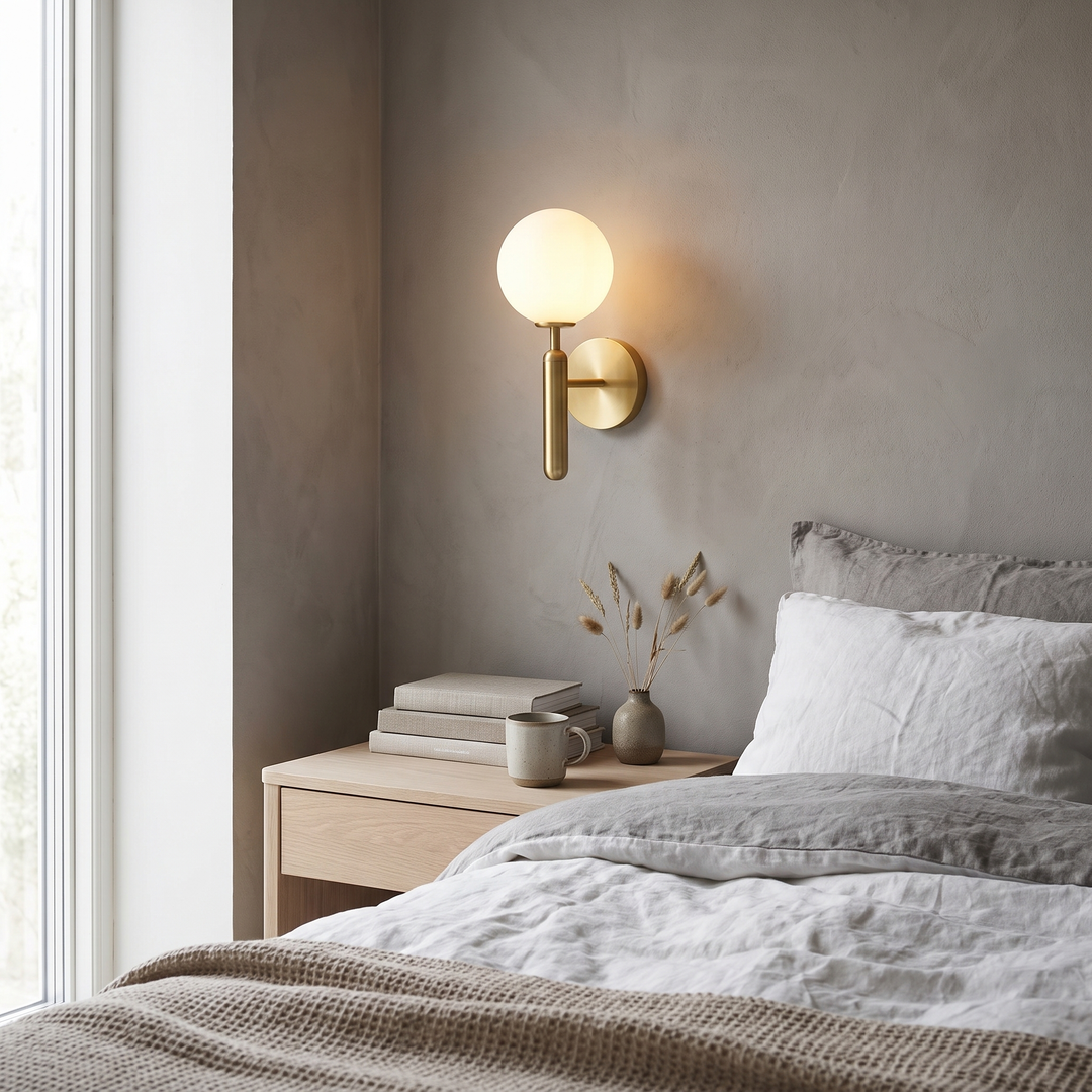 Ripple luxury wall sconce in a Scandinavian interior
