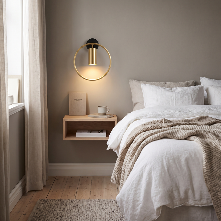 Edge post-modern wall lamp in a Scandinavian interior