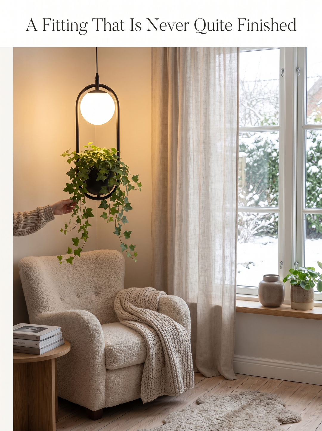 Lumenorth Trellis Planter Pendant Light growing in over time