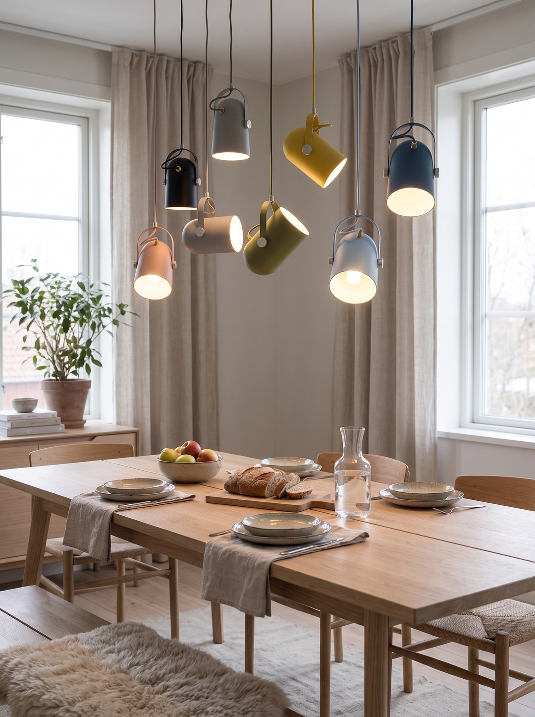 Lumenorth Hue Nordic Pendant Light in another dome colour