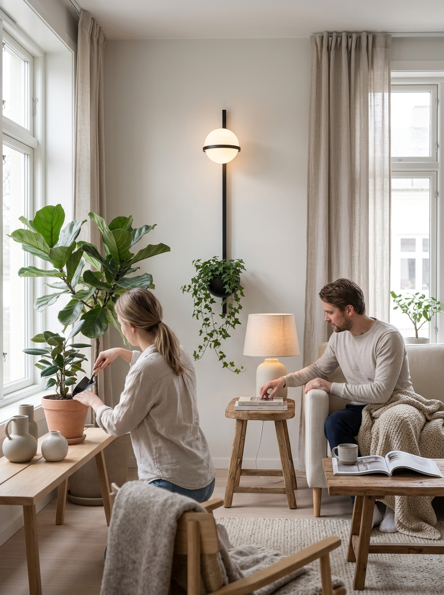 Two head version of the Lumenorth Ivy Planter Wall Sconce