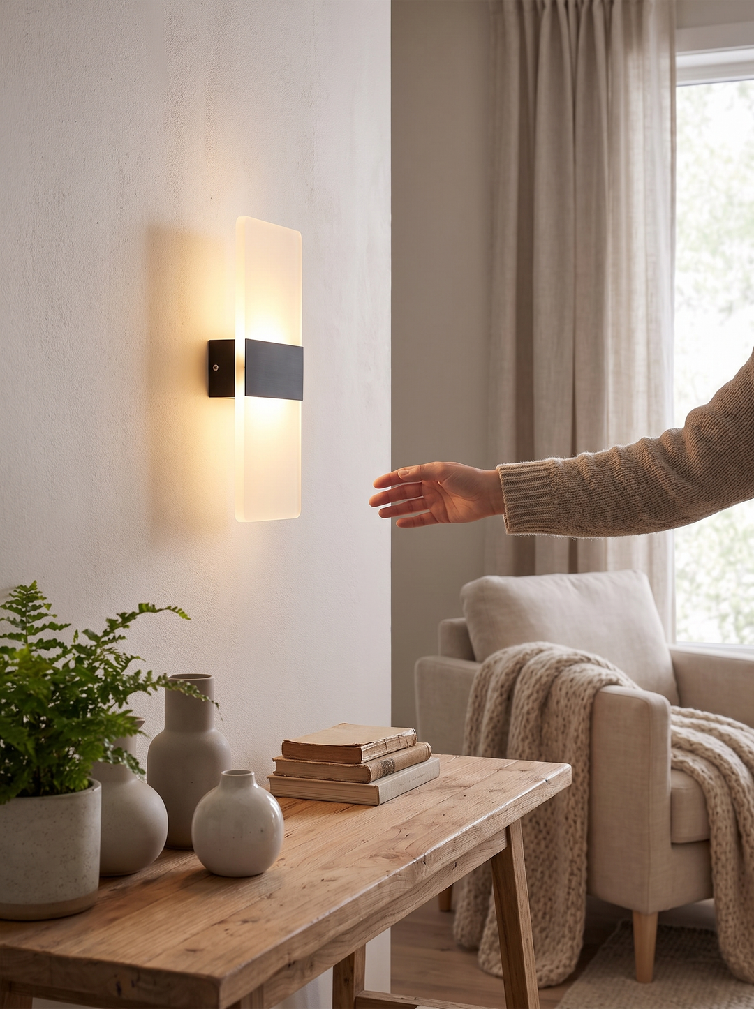 Lumenorth Pulse wall light with nothing wired in