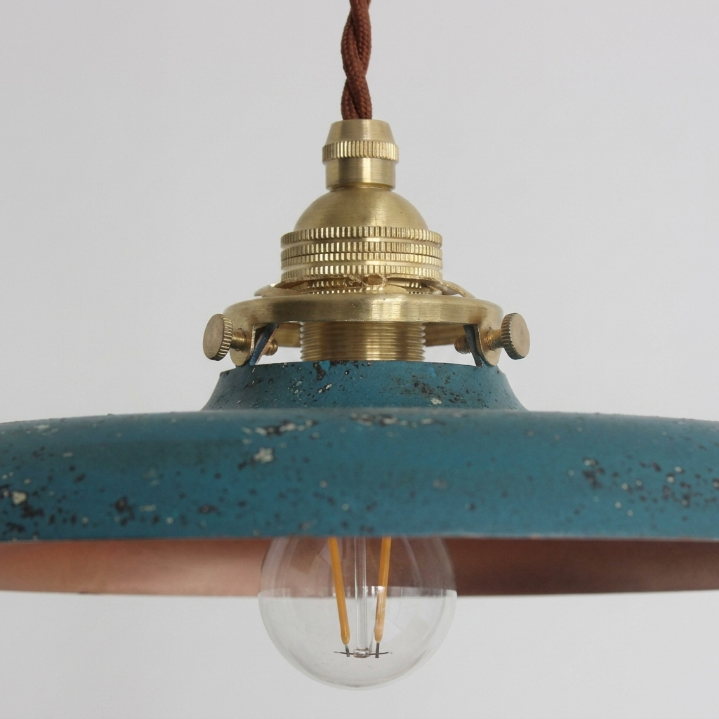 Lumenorth Patina Brass Bowl Pendant