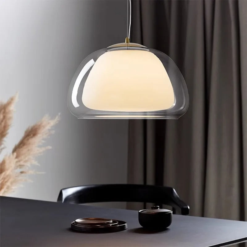 Lumenorth Drop Glass Globe Pendant