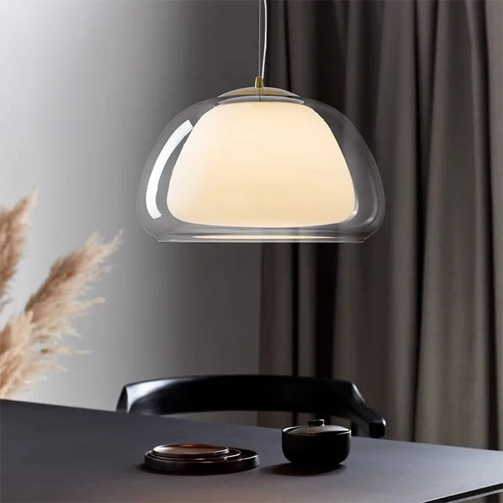 Lumenorth Drop Glass Globe Pendant