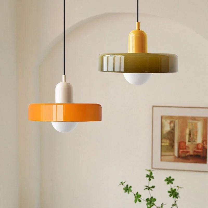 Lumenorth Duet Two-Tone Glass Pendant