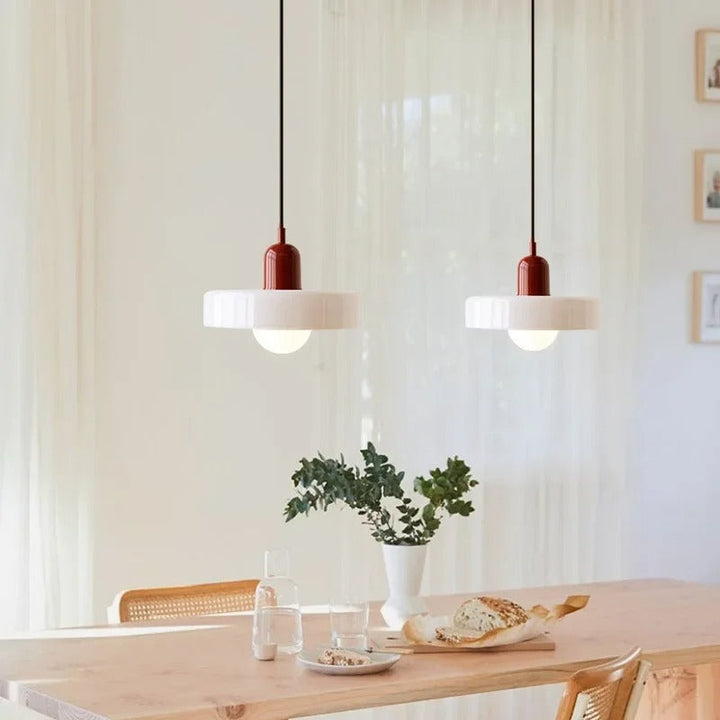 Lumenorth Duet Two-Tone Glass Pendant