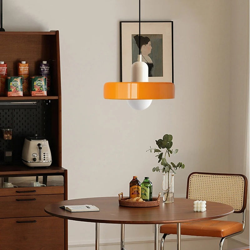 Lumenorth Duet Two-Tone Glass Pendant