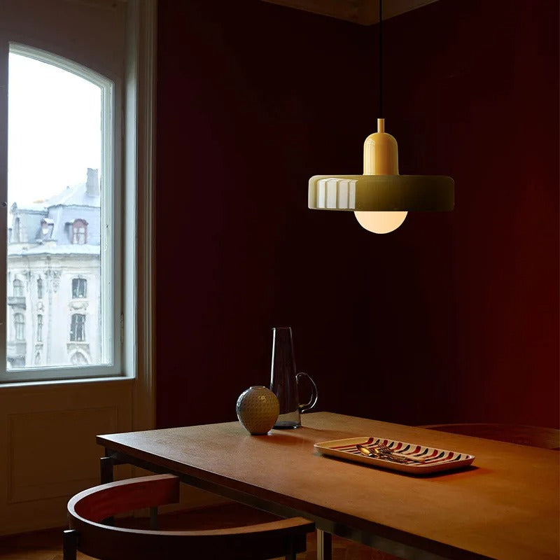 Lumenorth Duet Two-Tone Glass Pendant